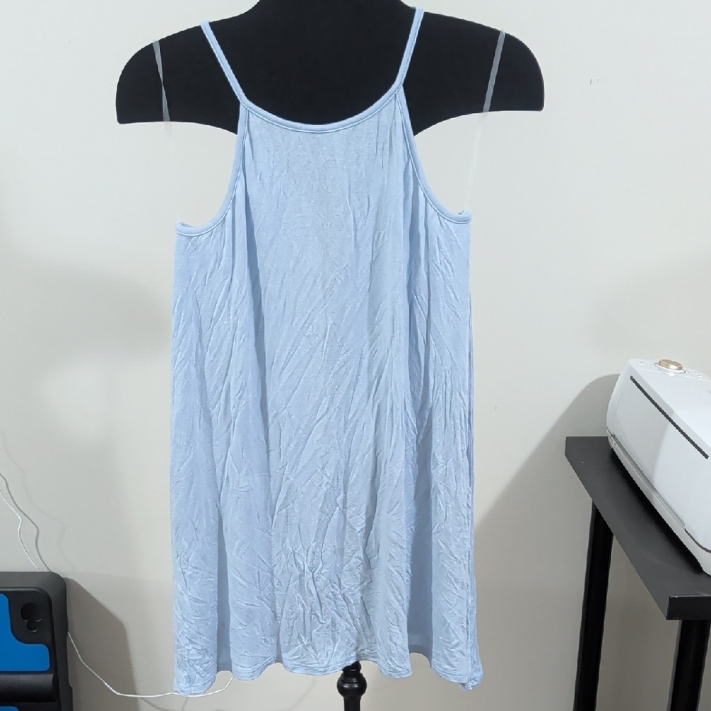Light Blue Spaghetti Strap Dress